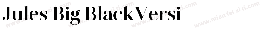 Jules Big BlackVersi字体转换